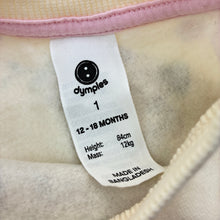 Load image into Gallery viewer, Girls Dymples, floral fleece lined sweater / jumper, EUC, size 1,  