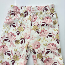 Load image into Gallery viewer, Girls KYLE &amp; DEENA, floral cotton footed leggings / bottoms, EUC, size 00,  