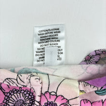 Load image into Gallery viewer, Girls Target, floral organic cotton blend zip coverall / romper, EUC, size 000,  
