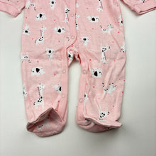 Load image into Gallery viewer, Girls Watch Me Grow, pink cotton coverall / romper, EUC, size 00,  