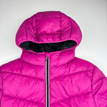 Load image into Gallery viewer, Girls Lily &amp; Dan, hooded puffer jacket / coat, mark upper left sleeve, FUC, size 10,  