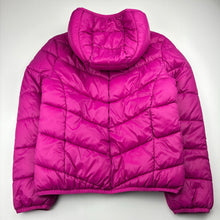 Load image into Gallery viewer, Girls Lily &amp; Dan, hooded puffer jacket / coat, mark upper left sleeve, FUC, size 10,  