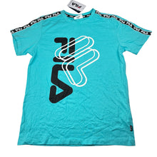 Load image into Gallery viewer, Unisex FILA, blue cotton tee / top, NEW, size 14,  