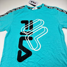 Load image into Gallery viewer, Unisex FILA, blue cotton tee / top, NEW, size 14,  