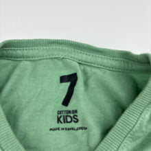 Load image into Gallery viewer, Boys Cotton On, green cotton tee / top, skate, FUC, size 7,  