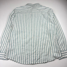 Load image into Gallery viewer, Boys Zara, striped cotton / linen long sleeve shirt, NEW, size 10,  