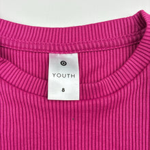 Load image into Gallery viewer, Girls Target, pink ribbed long sleeve top, small marks, FUC, size 8,  