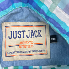 Load image into Gallery viewer, Boys JUST JACK, lightweight cotton long sleeve shirt, light mark left sleeve, FUC, size 8,  