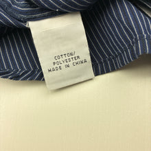 Load image into Gallery viewer, Boys FRED BRACKS, navy stripe lightweight long sleeve shirt, EUC, size 8,  