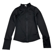Load image into Gallery viewer, Girls SHEIN, black zip up activewear top, EUC, size 8,  