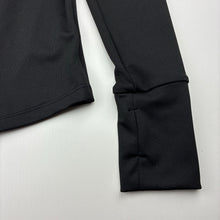 Load image into Gallery viewer, Girls SHEIN, black zip up activewear top, EUC, size 8,  