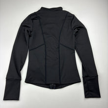 Load image into Gallery viewer, Girls SHEIN, black zip up activewear top, EUC, size 8,  
