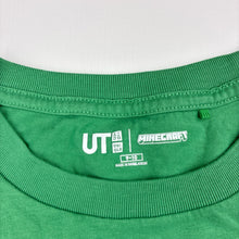 Load image into Gallery viewer, Boys Uniqlo, Minecraft cotton tee / top, small mark on front, FUC, size 9-10,  
