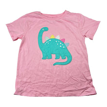 Load image into Gallery viewer, Girls Anko, pink cotton pyjama tee / top, dinosaur, EUC, size 7,  