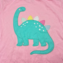 Load image into Gallery viewer, Girls Anko, pink cotton pyjama tee / top, dinosaur, EUC, size 7,  