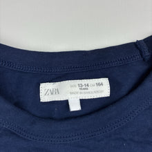 Load image into Gallery viewer, Boys Zara, cotton tee / top, light mark on chest, FUC, size 13-14,  