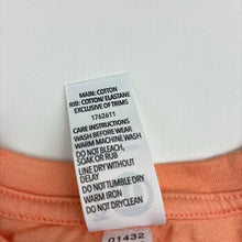 Load image into Gallery viewer, Unisex KID, coral cotton tee / top, EUC, size 10,  