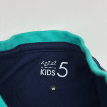 Load image into Gallery viewer, Boys Woolworths, navy cotton pyjama top, crocodile, EUC, size 5,  
