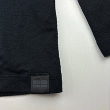 Load image into Gallery viewer, Unisex Uniqlo, HEATTECH extra warm black long sleeve top, GUC, size 5-6,  