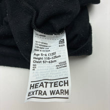 Load image into Gallery viewer, Unisex Uniqlo, HEATTECH extra warm black long sleeve top, GUC, size 5-6,  