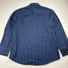 Load image into Gallery viewer, Boys FRED BRACKS, navy &amp; blue stripe long sleeve shirt, EUC, size 8,  