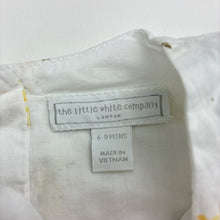 Load image into Gallery viewer, Girls The Little White Co, floral organic cotton romper, light mark at neck, FUC, size 0,  
