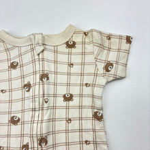 Load image into Gallery viewer, Boys Baby Berry, cotton zip romper, bears, FUC, size 000,  
