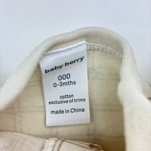 Load image into Gallery viewer, Boys Baby Berry, cotton zip romper, bears, FUC, size 000,  