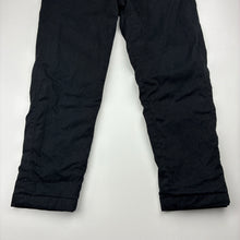 Load image into Gallery viewer, Boys Uniqlo, fleece lined black stretch cotton pants, elasticated, Inside leg: 47.5cm, GUC, size 6,  