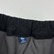 Load image into Gallery viewer, Boys Uniqlo, fleece lined black stretch cotton pants, elasticated, Inside leg: 47.5cm, GUC, size 6,  