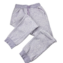 Load image into Gallery viewer, Girls Milkshake, purple fleece lined track pants, Inside leg: 48.5cm, FUC, size 6,  