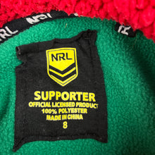 Load image into Gallery viewer, Unisex NRL Supporter, Rabbitohs fleece lined hooded jacket / sweater, EUC, size 8,  