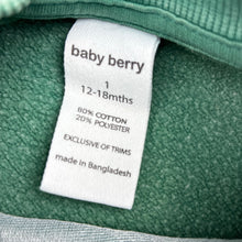 Load image into Gallery viewer, Boys Baby Berry, fleece lined sweater / jumper, dinosaur, FUC, size 1,  