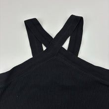 Load image into Gallery viewer, Girls Zara, black ribbed cropped top, GUC, size 9,  