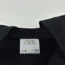 Load image into Gallery viewer, Girls Zara, black ribbed cropped top, GUC, size 9,  