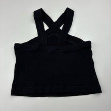 Load image into Gallery viewer, Girls Zara, black ribbed cropped top, GUC, size 9,  