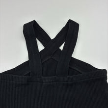 Load image into Gallery viewer, Girls Zara, black ribbed cropped top, GUC, size 9,  