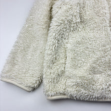 Load image into Gallery viewer, Unisex Uniqlo, cream fleece zip up sweater / jacket, GUC, size 5-6,  