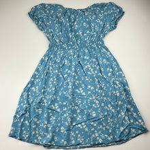 Load image into Gallery viewer, Girls Uniqlo, lightweight viscose floral dress, EUC, size 7-8, L: 66cm