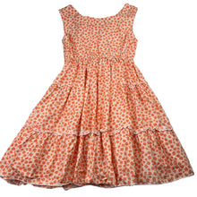 Load image into Gallery viewer, Girls lightweight, floral cotton dress, FUC, size 8, L: 63cm