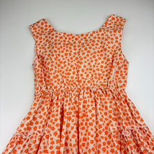 Load image into Gallery viewer, Girls lightweight, floral cotton dress, FUC, size 8, L: 63cm