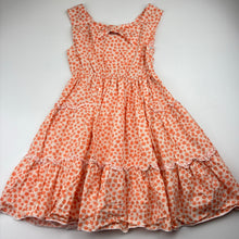 Load image into Gallery viewer, Girls lightweight, floral cotton dress, FUC, size 8, L: 63cm