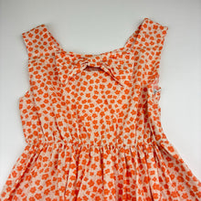 Load image into Gallery viewer, Girls lightweight, floral cotton dress, FUC, size 8, L: 63cm