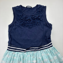 Load image into Gallery viewer, Girls George, lined cotton dress, GUC, size 8-9, L: 69cm