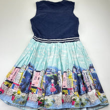 Load image into Gallery viewer, Girls George, lined cotton dress, GUC, size 8-9, L: 69cm