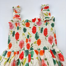 Load image into Gallery viewer, Girls CC.BB, lined floral cotton &amp; lace dress, FUC, size 8, L: 80cm