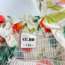 Load image into Gallery viewer, Girls CC.BB, lined floral cotton &amp; lace dress, FUC, size 8, L: 80cm