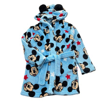 Load image into Gallery viewer, Boys Disney, Mickey Mouse fleece dressing gown / bath robe, EUC, size 1,  