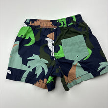 Load image into Gallery viewer, Boys Country Road, cotton blend board shorts, elasticated, dinosaurs, GUC, size 2,  