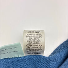Load image into Gallery viewer, Unisex ergoPouch, 1.0 Tog organic cotton / bamboo pyjama top, wash fade, FUC, size 5,  